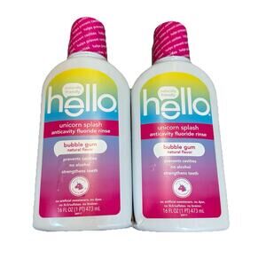 2-Pack Unicorn Splash Acticavity Fluoride Rinse Bubble Gum 16 fl oz – Brand New